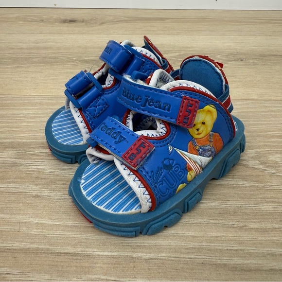Blue Jean Teddy Sandals - Picture 1 of 9